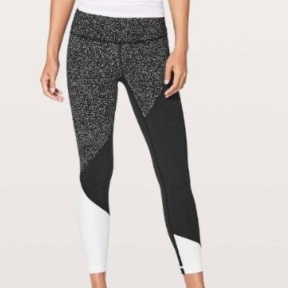 Lululemon Colorblock Leggings Black And 